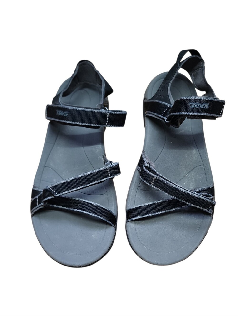 Teva Verra Womens Outdoor Hiking Black Gray Sandals 8 Box 53